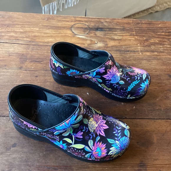 Dansko Floral Print Clogs - Picture 2 of 5